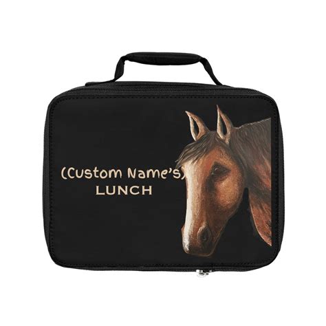 metal horse lunch box|horse lunch bag.